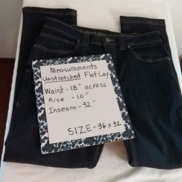 SOLD Duluth Trading NWOT Men's Indigo Ballroom Double Flex Slim Fit Jeans 36x32 - Picture 13 of 14